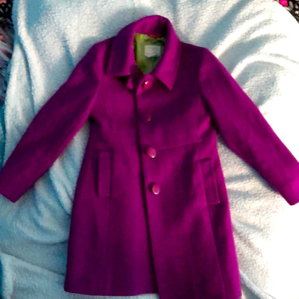 Girls 6/7 Purple Pea Coat.